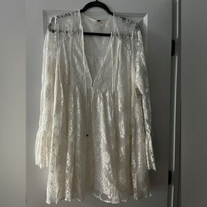 Free People Minidress - White Lace NWT - size M